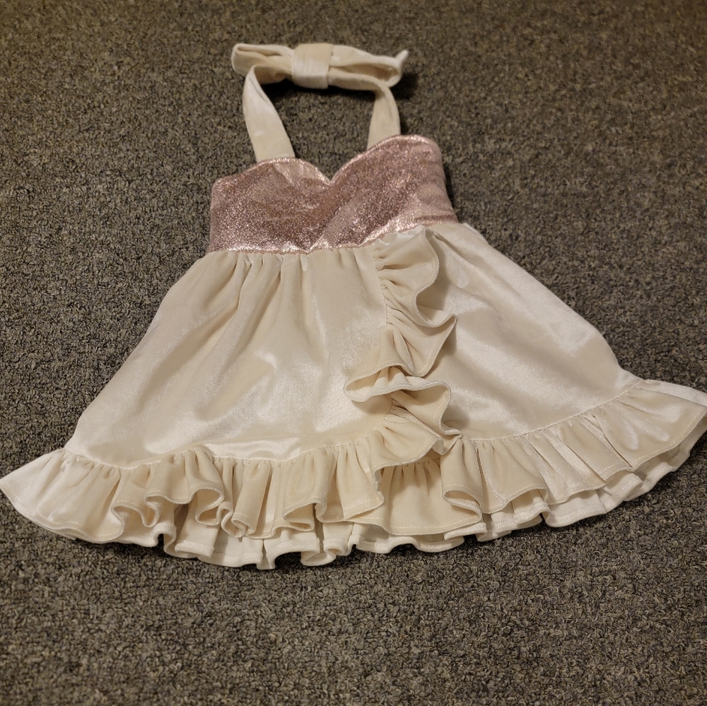 Sugarplum Lane Size 18 Months Velvet Halter dress